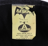 1966 Official Batman Felt Fan Club Cap 