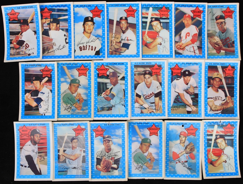 1968 Kelloggs 3-D Super Stars (Lot of 29)