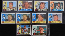 1960s Topps Milwaukee Braves Trading Cards (Lot of 10)