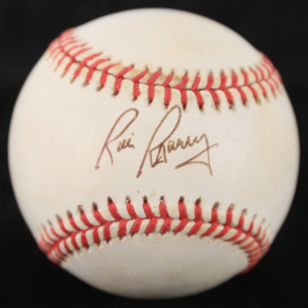 1990-92 Rick Barry Golden State Warriors Signed OAL Brown Baseball (JSA)