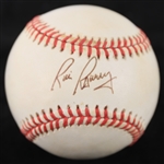 1990-92 Rick Barry Golden State Warriors Signed OAL Brown Baseball (JSA)