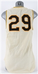 1957 Nellie King Pittsburgh Pirates Game Worn Home Jersey w/ Signed 3.5 x 5 Photo (MEARS A7/JSA)
