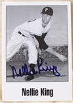 1957 Nellie King Pittsburgh Pirates Game Worn Home Jersey w/ Signed 3.5 x 5 Photo (MEARS A7/JSA)