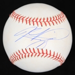 1992-93 Mike Piazza Los Angeles Dodgers Signed ONL White Baseball (JSA)