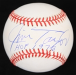 1993-94 Jim Taylor Green Bay Packers Signed OAL Brown Baseball (JSA)