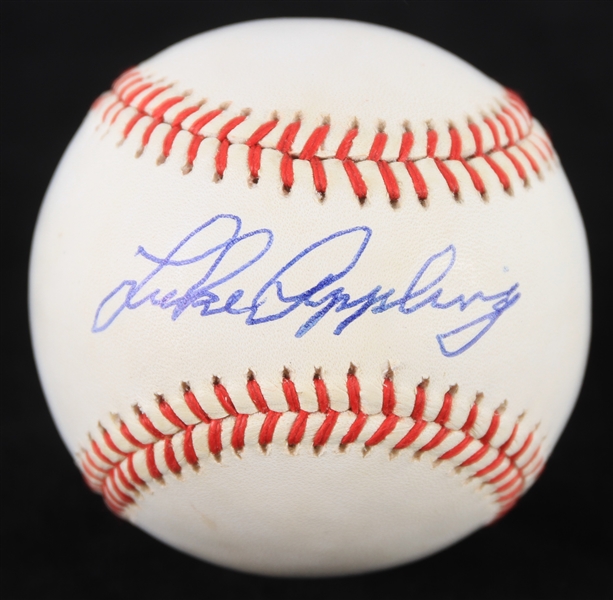1990-92 Luke Appling Chicago White Sox Signed OAL Brown Baseball (JSA)