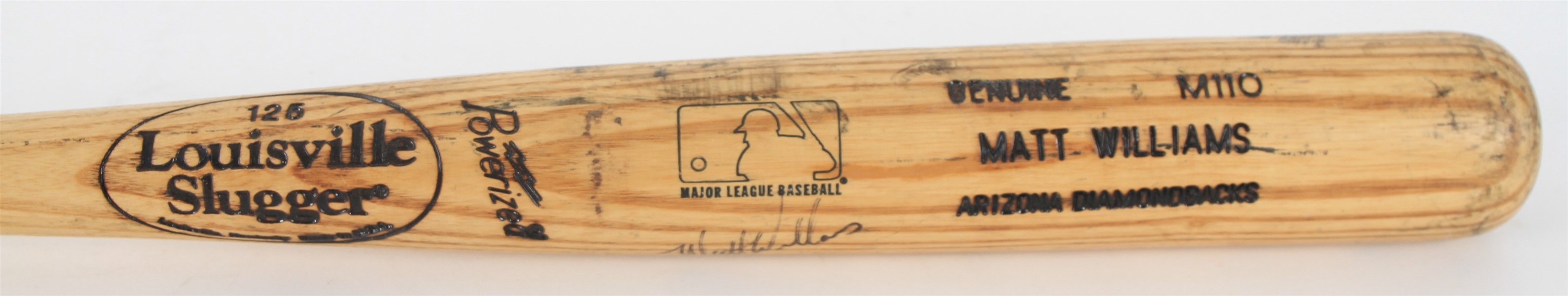 1999-2001 Matt Williams Arizona Diamondbacks Signed Louisville Slugger Professional Model Game Used Bat (MEARS LOA/JSA)