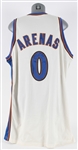 2004-05 Gilbert Arenas Washington Wizards Game Worn Home Jersey (MEARS A10)