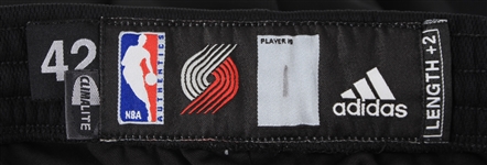2005-08 Jarrett Jack Portland Trail Blazers Game Worn Road Uniform Shorts (MEARS LOA)
