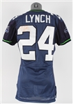 2011 Marshawn Lynch Seattle Seahawks Game Worn Home Jersey (MEARS A10)