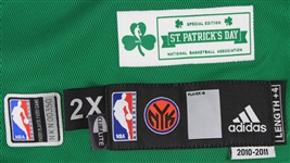 2011 Chauncey Billups New York Knicks St. Patrick's Day Jersey (MEARS A5)
