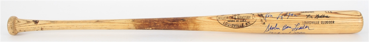 1977-1979 Ron LeFlore Detroit Tigers H&B Louisville Slugger Professional Model Game Used Signed Bat (JSA/MEARS LOA))