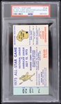 1975 All Star Game MVP Madlock/Matlack County Stadium Milwaukee Ticket Stub (PSA Slabbed) 