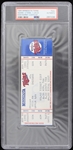 1995 Minnesota Twins Eddie Murray 3,000th Hit Full Ticket (PSA Slabbed)