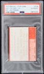 1975 NBA All Star Game East vs West MVP Walt Frazier Ticket Stub (PSA Slabbed) 