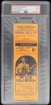 1977 Peter Frampton Anaheim Stadium Full Ticket (PSA MINT 9)