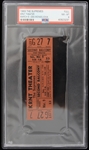 1969 The Supremes KRNT Theater Des Moines Iowa Full Ticket (PSA NM-MT8) 