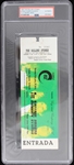 1982 The Rolling Stones Estadio Vincente Calderon Madrid Spain Ticket (PSA Slabbed) 