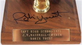 1971 Robin Yount Taft High School Signed JV Baseball Captain 12 Statue (MEARS LOA/JSA)