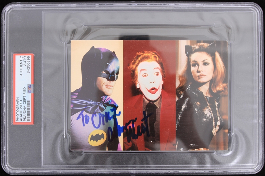 2000 Adam West Batman Signed 4x6 Photo (PSA/DNA Slabbed)