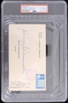 1952 Johnny Weissmuller Olympic Swimming Champion Signed Envelope (PSA/DNA Slabbed) 
