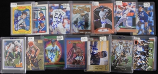 1990's-2000's Baseball Football Basketball Signed Trading Cards - Lot of 75+ 