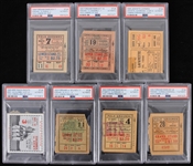 1930's-50's Vince Lombardi College Football Memorabilia - Lot of 17 w/ Full Size Pennant, Programs, Slabbed Stubs & More