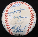 1989 Chicago Cubs Team Signed ONL White Baseball w/ 25+ Signatures Including Greg Maddux, Andre Dawson, Ryne Sandberg & More (*Full JSA Letter*)