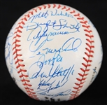 1989 Chicago Cubs Team Signed ONL White Baseball w/ 25+ Signatures Including Greg Maddux, Andre Dawson, Ryne Sandberg & More (*Full JSA Letter*)