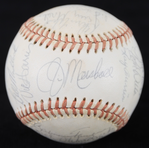 1974 Chicago Cubs Team Signed ONL Feeney Baseball w/ 25 Signatures Including Billy Williams, Don Kessinger, Bill Madlock & More (*JSA Full Letter*) 