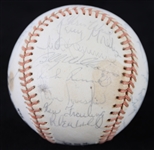 1974 Chicago Cubs Team Signed ONL Feeney Baseball w/ 25 Signatures Including Billy Williams, Don Kessinger, Bill Madlock & More (*JSA Full Letter*) 