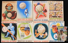 1948-77 Los Angeles Angels Wrigley Field PCL Program Collection - Lot of 9