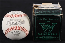 1950s Worth No. 912 Official League Baseball w/ Original Box