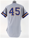 1989 Rob Deer Milwaukee Brewers Signed Game Worn Road Jersey (MEARS A10/JSA)