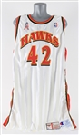 2001-02 Theo Ratliff Atlanta Hawks Signed Home Jersey (MEARS LOA/JSA)