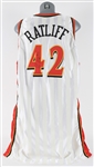 2001-02 Theo Ratliff Atlanta Hawks Signed Home Jersey (MEARS LOA/JSA)