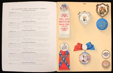 1900s circa  The Baltimore Badge & Novelty Company Catalogue No. 95 - Great information about Pin Back Buttons