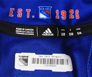 2019 (October 3) Marc Staal New York Rangers Opening Night Game Worn Home Jersey (MEARS A10/Fanatics)