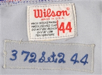 1972 Larry Jansen Chicago Cubs Game Worn Road Jersey (MEARS LOA)