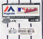 2017 (June 25) Gary Sanchez New York Yankees Signed Game Worn Home Jersey (MEARS A10/JSA/MLB Hologram/Steiner) Homered