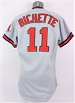 1988 Dante Bichette California Angels Game Worn Road Jersey (MEARS A5) Rookie Season