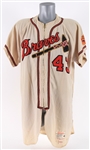 1958 Wes Covington Milwaukee Braves Game Worn Home Jersey (MEARS A9)