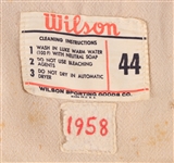 1958 Wes Covington Milwaukee Braves Game Worn Home Jersey (MEARS A9)