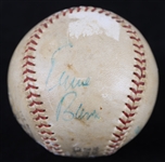 1970 Ernie Banks Chicago Cubs Signed ONL Feeney Baseball Attributed to Career Home Run #508 (MEARS LOA/*Full JSA Letter*)