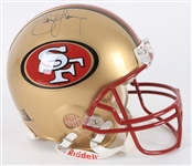 2000s Steve Young San Francisco 49ers Signed Full Size Helmet (JSA) 