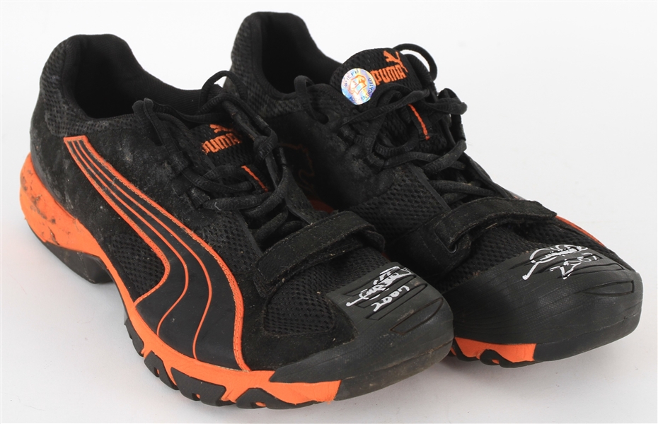 2007 Gary Sheffield Detroit Tigers Signed Puma Game Worn Sneakers (MEARS LOA/JSA)