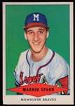 1954 Warren Spahn Milwaukee Braves Red Heart Trading Card 