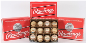 1970s-2000s Game Used Baseball Collection - Lot of 12 w/ 1999 All Star Game, 1999 NLCS, Empty Case Boxes & More (MEARS LOA)