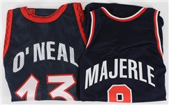 1990's-2000's NBA Apparel Collection - Lot of 8 w/ Jerseys, Shooting Shirts & Warm Ups Pants