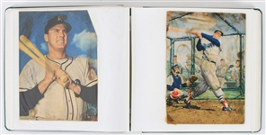 1960's Autograph Album w/ 40 Signed Baseball Photos Including Ted Williams, Willie Mays, Ernie Banks & More